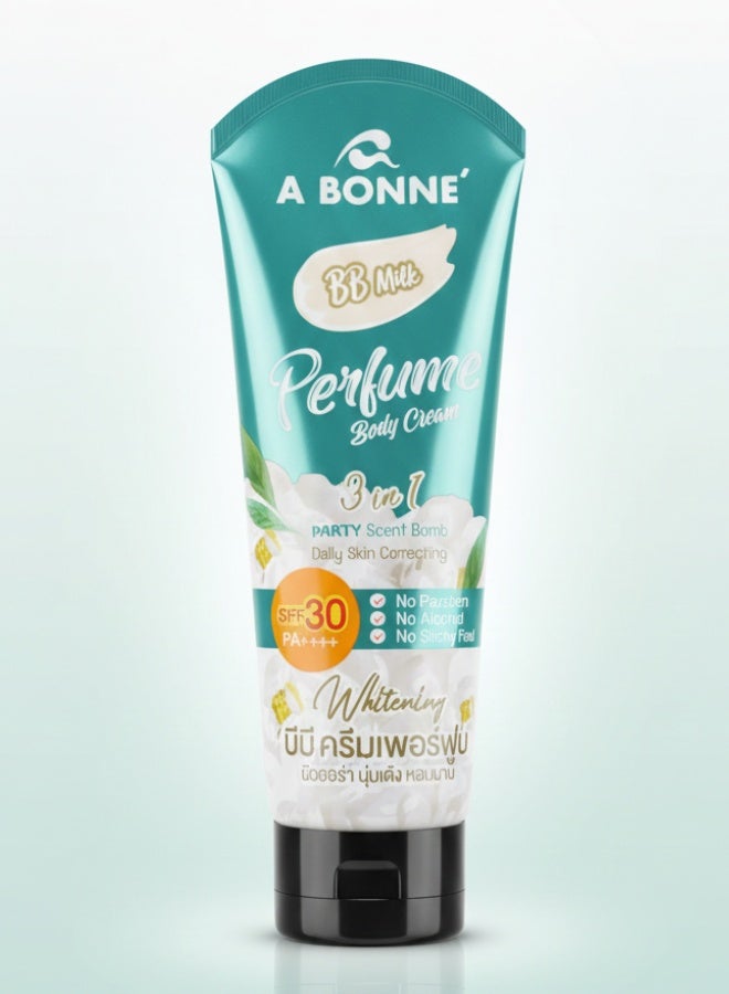 BB Milk Perfume Body Cream 200 ML Whitening Brightening Moisturizing SPF30 PA Protection Smooth Soft Skin